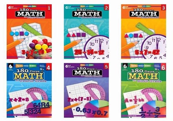 Bộ sách Toán tiếng Anh 180 Days of Math FULL