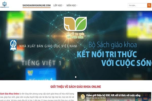 Lựa chọn loại sách giáo khoa muốn tải