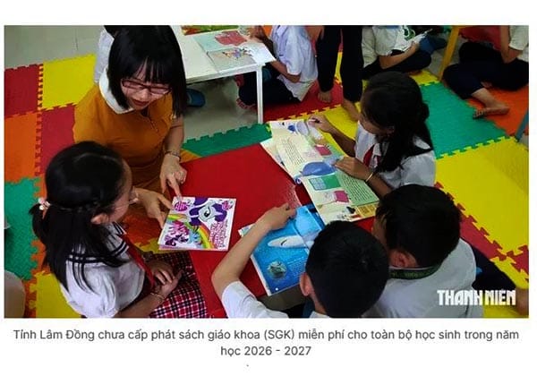 Lâm Đồng chưa cấp miễn phí SGK đại trà